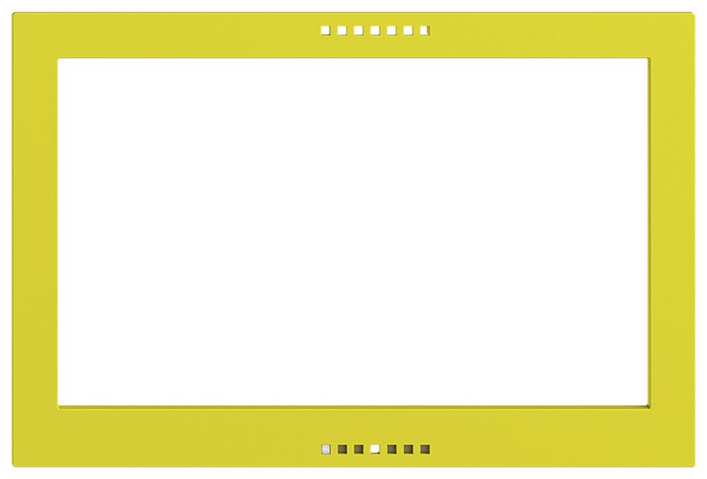 Piatta frontale EDIZIOdue per KNX-Panel 7" lemon