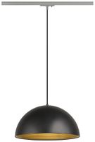 Luminaire suspendu SLV FORCHINI M 40 AD1PH arg E27 1×40W VAR Ø400mm noir/or