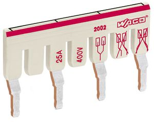 Pontage intercalable WAGO 1 sur 7 isolé 25A gris clair