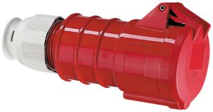 Prise mob.CEE Bals 4P 16A 400V 6h rouge IP44 nick.QC.TE-Plus