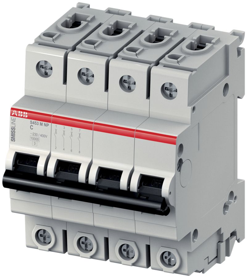 Disjoncteur SMISSLINE CLASSIC 4×13 C 10kA NP