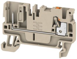 Durchgangs-Reihenklemme Weidmüller APGTB FT PUSH IN 2.5mm² TS35 beige