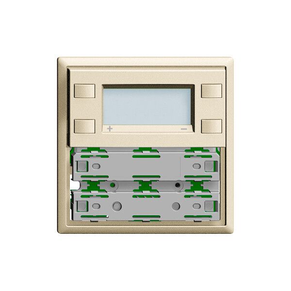 RTH-Frontplatte KNX 1…4×EDIZIOdue crema, mit LED RGB