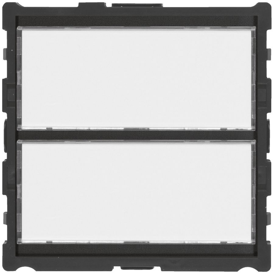 Poussoir d'appel demi-module Hager elcom.modesta a.portenom LED p.2appartements