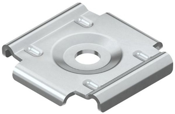 Befestigungsplatte 55×55mm für Gitterbahn