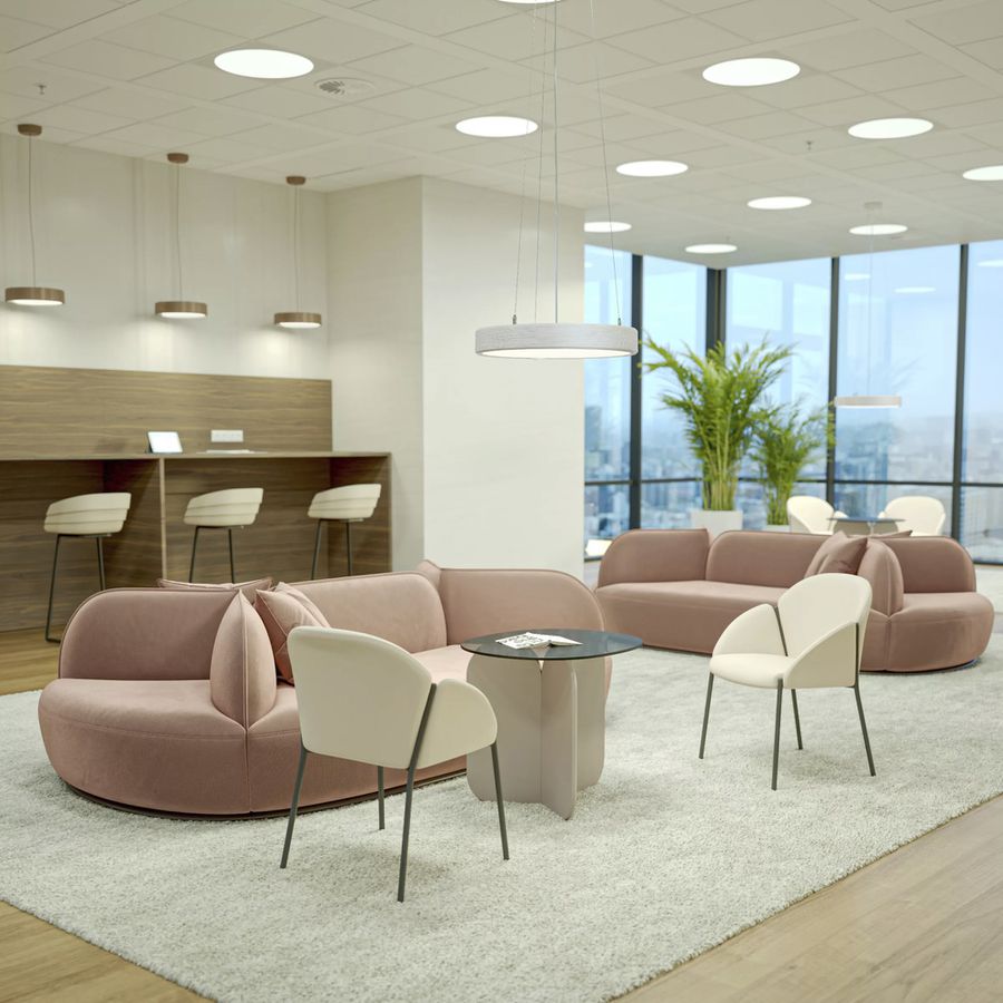 EB-LED-Deckenleuchte Philips Essential 34.5W 4416lm 930 DALI Ø590×82mm weiss