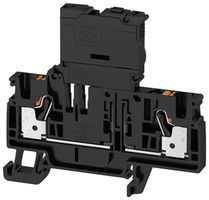Sicherungs-Reihenklemme WM AFS 4 2C BK PUSH IN 6.3A G-Si. 5×20 sz