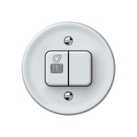 Frontset origin Schalter S3+3 Licht + Ventilator beleuchtet 60×60mm ws