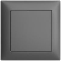 UP-Blindabdeckung EDIZIOdue dunkelgrau ohne Zentrumsschraube