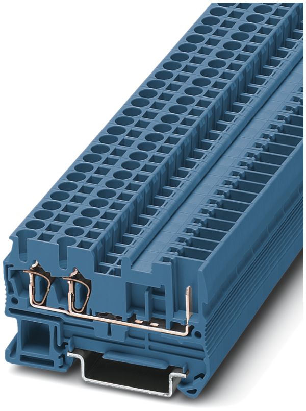 Borne de passage 0.08…4mm² bleu ST 2.5-TWIN/1P BU