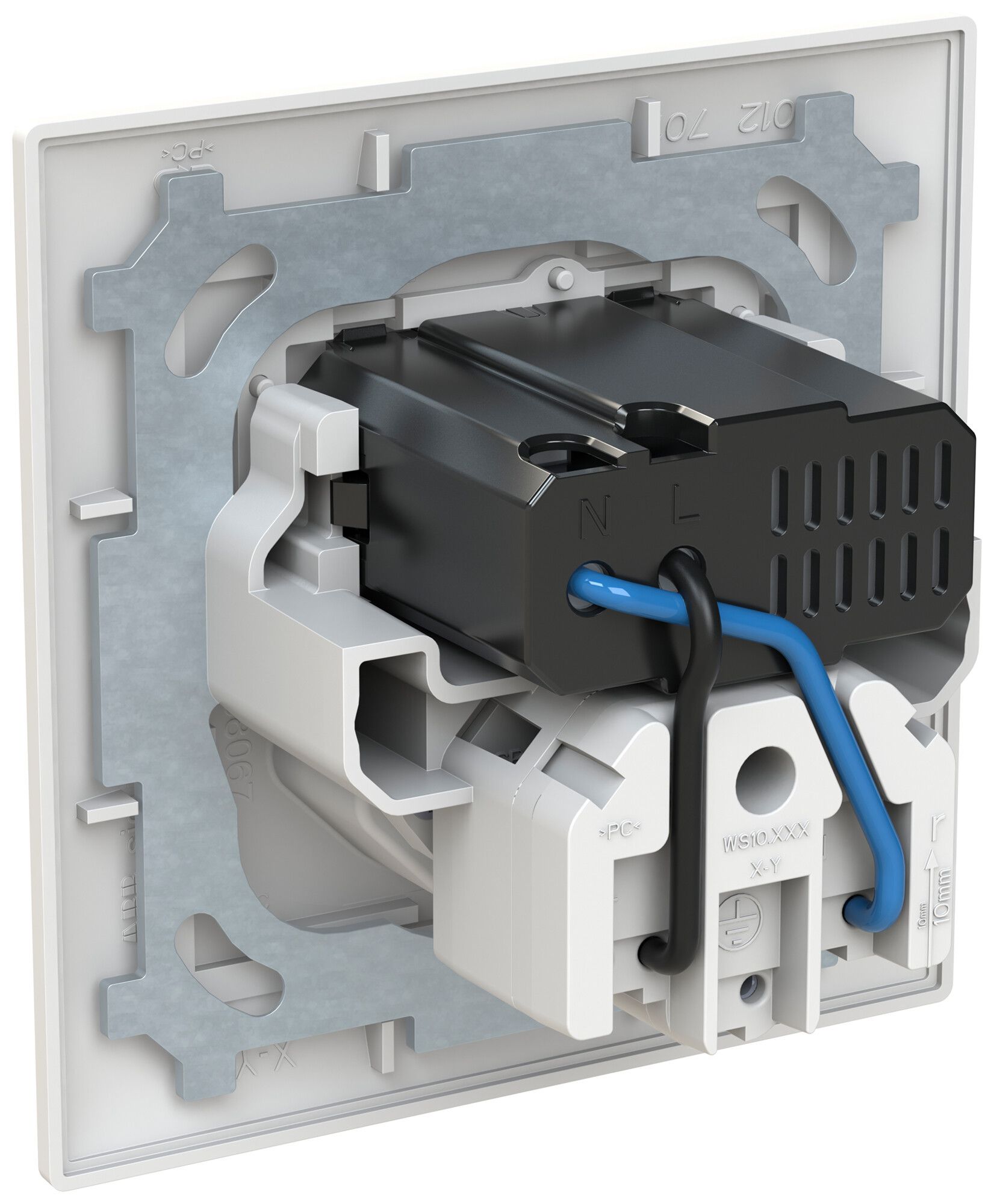 Prise de charge USB ENC ABB Sidus 1×USB-A 1×USB-C + T13 3000mA OUT:5V bc