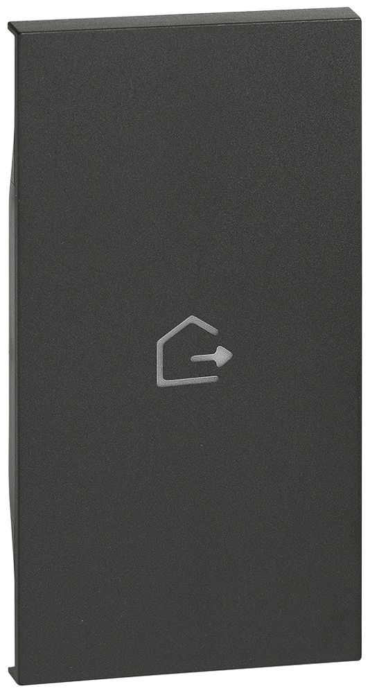 Cache de touche Living Now pour touches MyHOME 2 modules a.symbole sortie noir