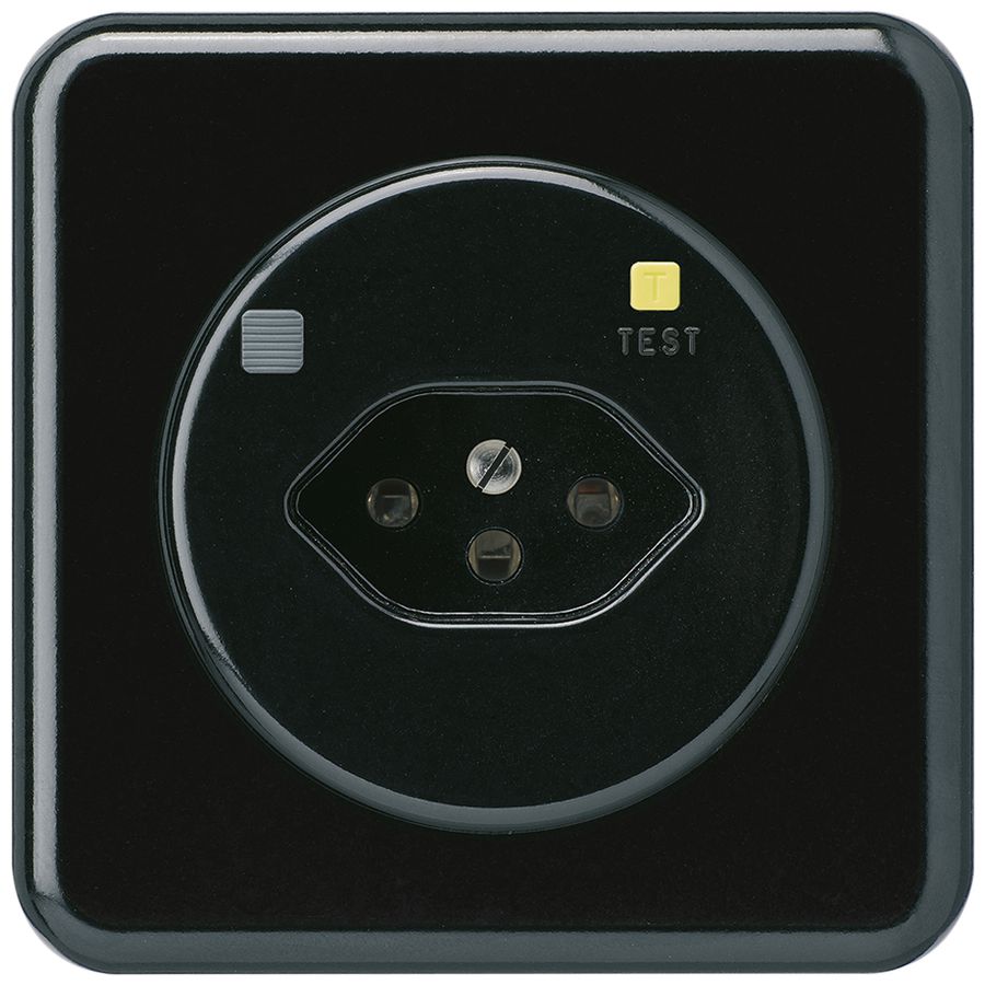 UP-Steckdose basico C T13 FI 30mA schwarz