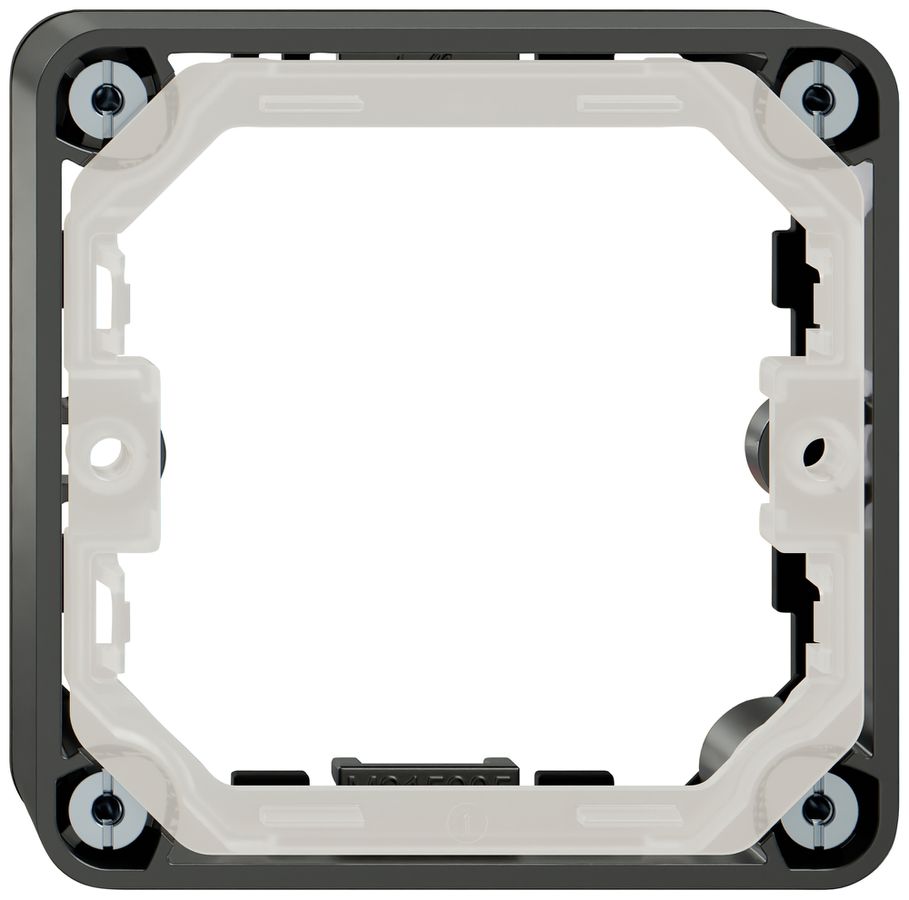 Aufsatzrahmen Feller NEVO SNAPFIX® 87×87×20mm schwarz