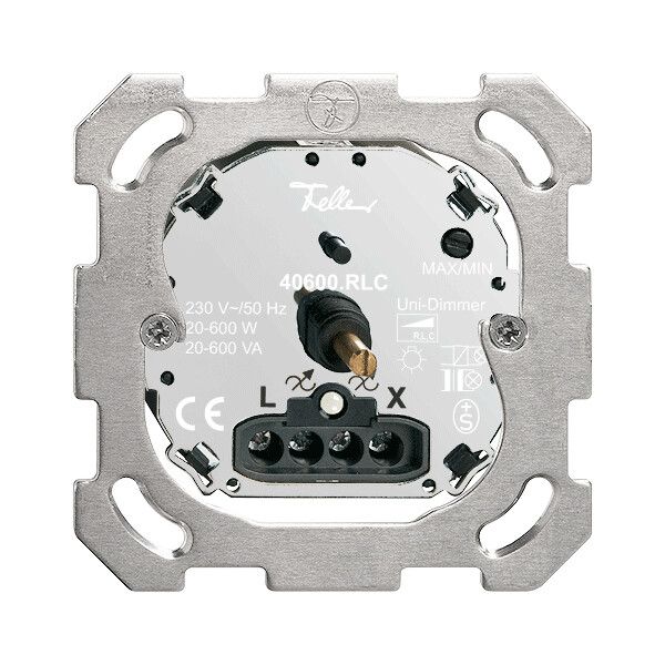 Einsatz Drehdimmer FH 20…600W Universal, beleuchtbar LED weiss