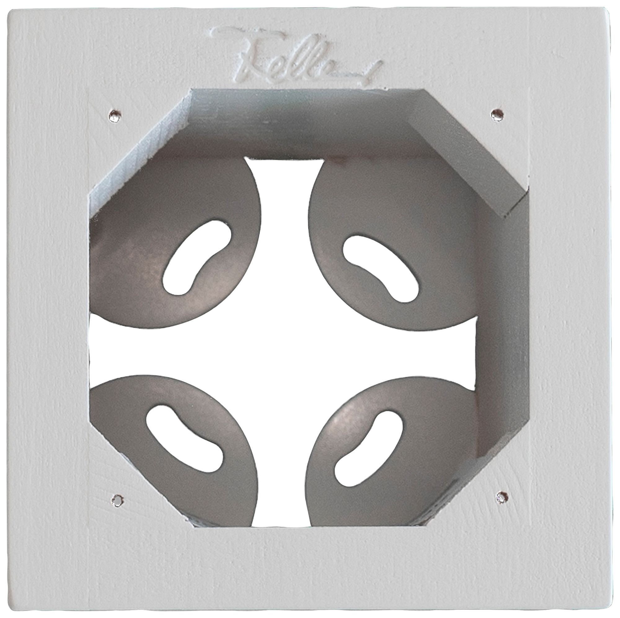 Cadre AP Feller EDIZIOdue 1×1 bois dur laqué pour combinaison ENC SNAPFIX® bc