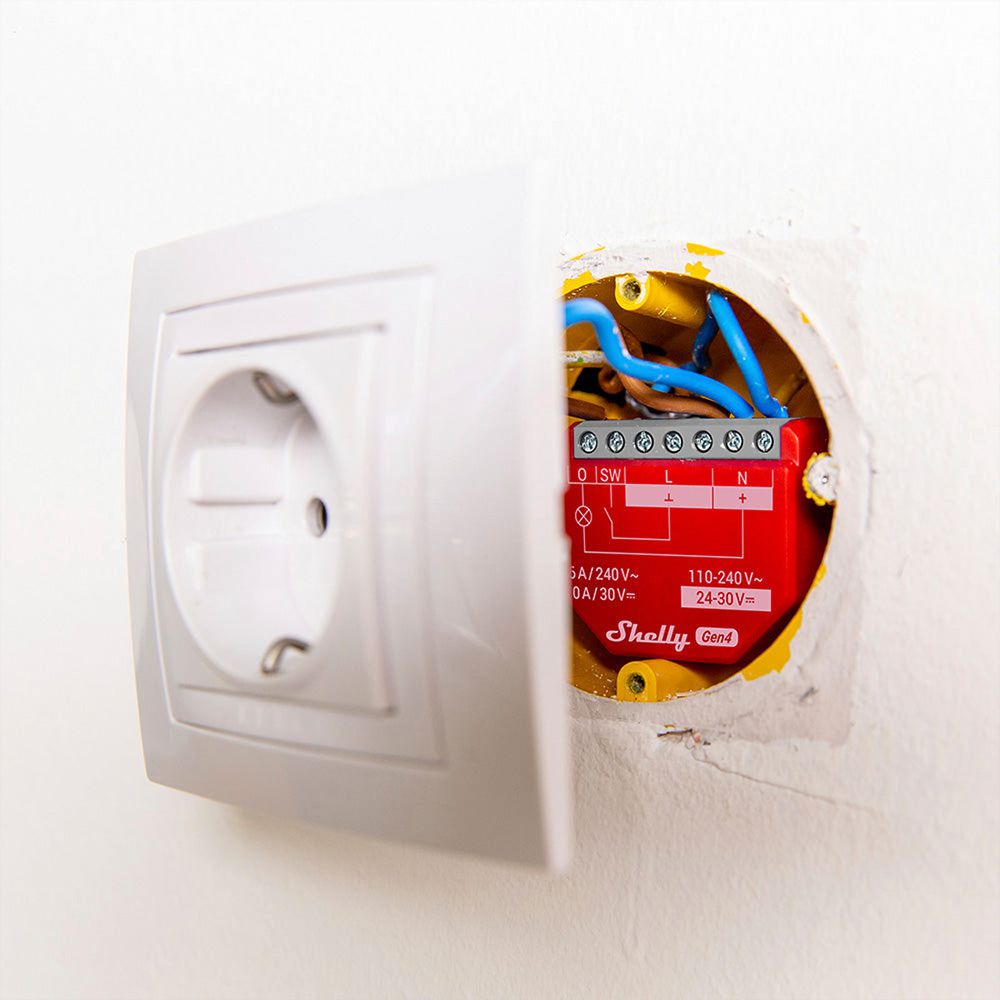 EB-RF-Schaltaktor Shelly 1PM Gen4 Zigbee/Bt/Wi-Fi 1-Kan 110…240V 2Stk