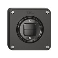 NUPU-Storentaster NEVO, 1-Kanal, Einbautiefe 18 mm, 87×87 mm, schwarz