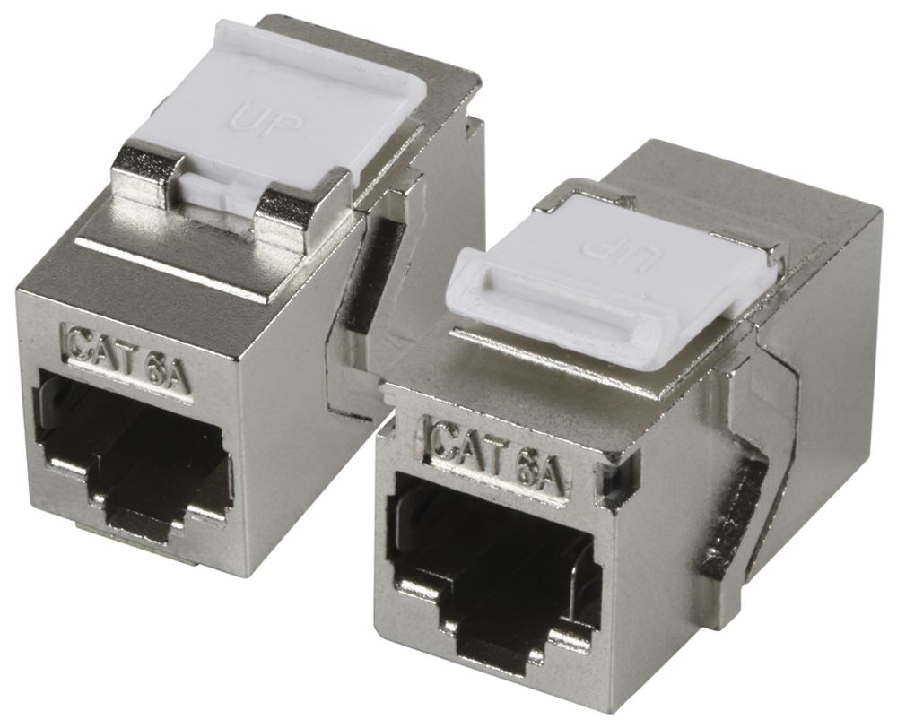 Anschlussmodul INFRALAN 2×RJ45 Durchführung Kat.6A/s ISO/IEC 10Gbit