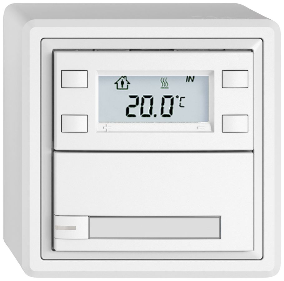 AP-RTH-Taster EDIZIO.liv SNAPFIX® m.RGB-LED Pap.1×Taste 1-Tbed.ws