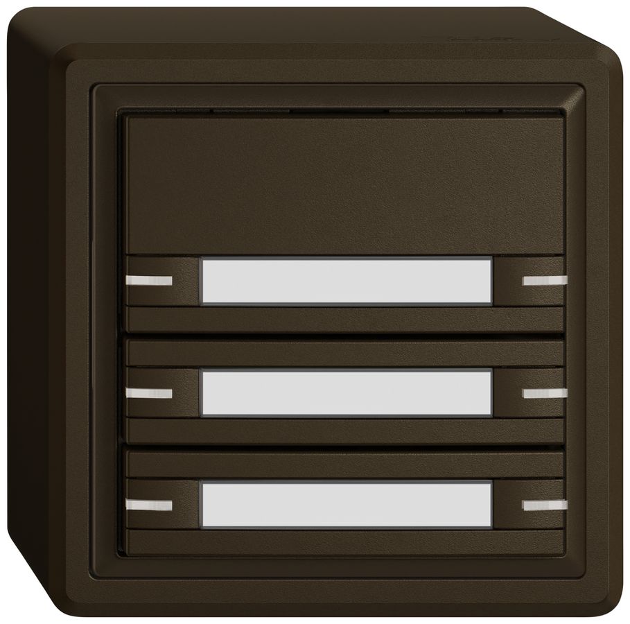 Pulsante KNX RGB AP EDIZIO.liv SNAPFIX® sensore temp.RGB-LED targ.6× com.1T ma