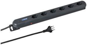 Presa multipla STEBA LINEA PLUS 6×T13 3m interruttore bianco