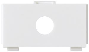 Modulo multimedia kallysto M3 vuoto per 1 connettore F/jack 6.35 Ø9.6 bianco