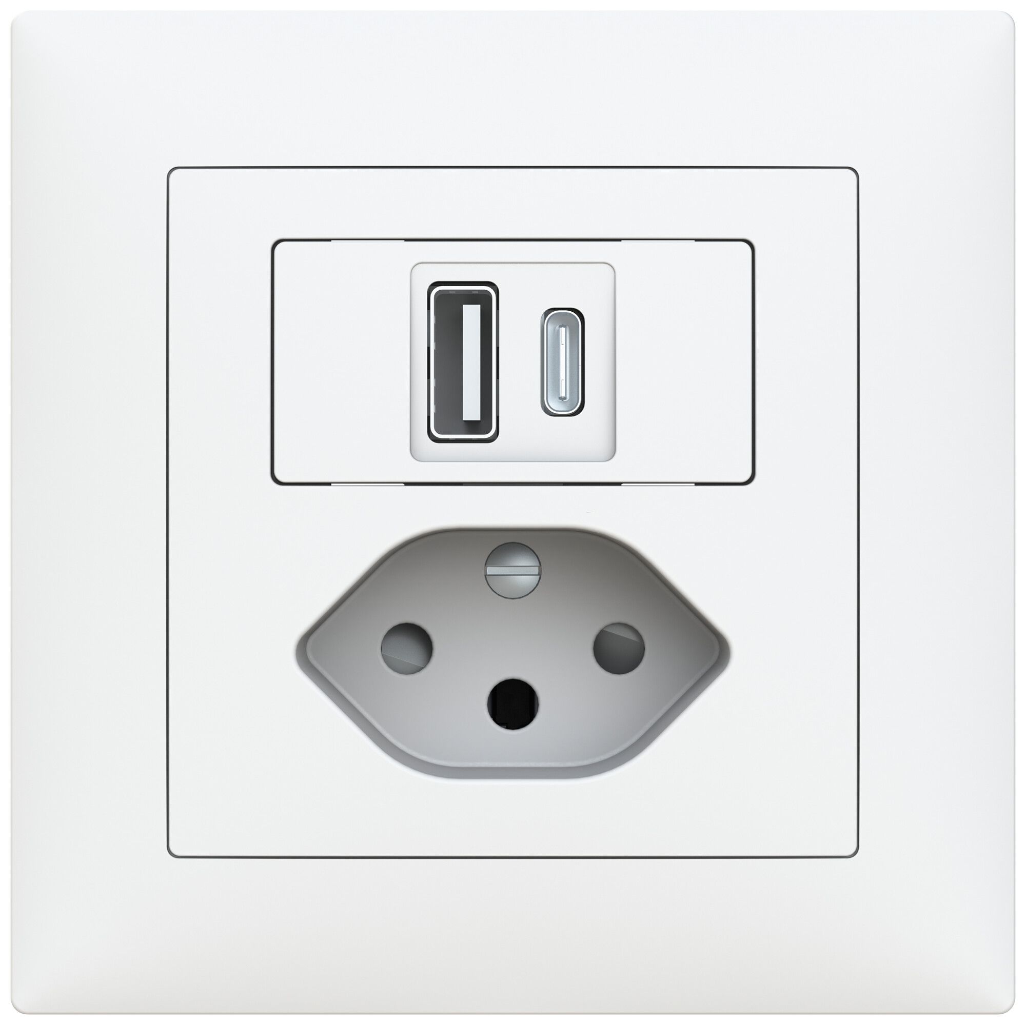 Presa di carica USB INC ABB Sidus 1×USB-A 1×USB-C + T13 3000mA OUT:5V bi