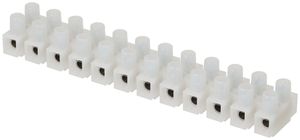 Morsettiera Adels-Contact 12P 0.5…2.5mm² 24A 450V interasse 10mm bianco