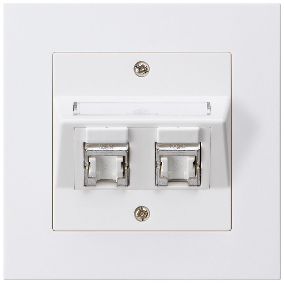 Kit de montage ENC kallysto.pro C cat.6 2RJ45/s blanc