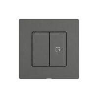 Montageset EDIZIO.liv Wiser SNAPFIX® f.Druckschalter 1K Szene 2 Tasten dgu