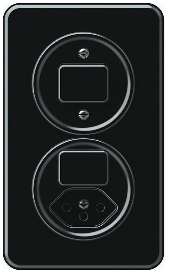 Combinazione INC origin sch 3/1L + sch 3/1L+T13 88×148mm nero