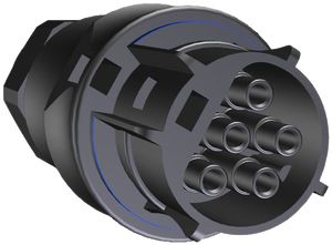 Buchsenteil Wieland 1.5…4mm² 5L, Leitungs-Ø6…10mm, schwarz