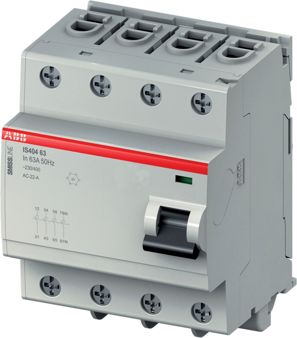 Lasttrennschalter SMISSLINE 63A 3P+N, N-vorauseilend