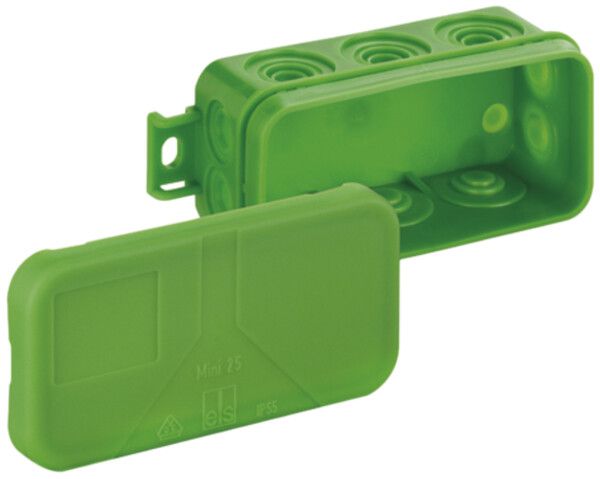 Boîte dérivation AP Mini 25 89×43×37mm, vert