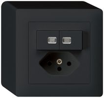 AP-Leuchtkombination 3/1P+A-R+T13 schwarz kallysto 2 Linsen