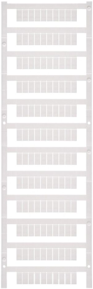 Klemmenmarkierer Weidmüller MultiFit 10×5mm Phoenix/Wieland/Legrand PA66 weiss