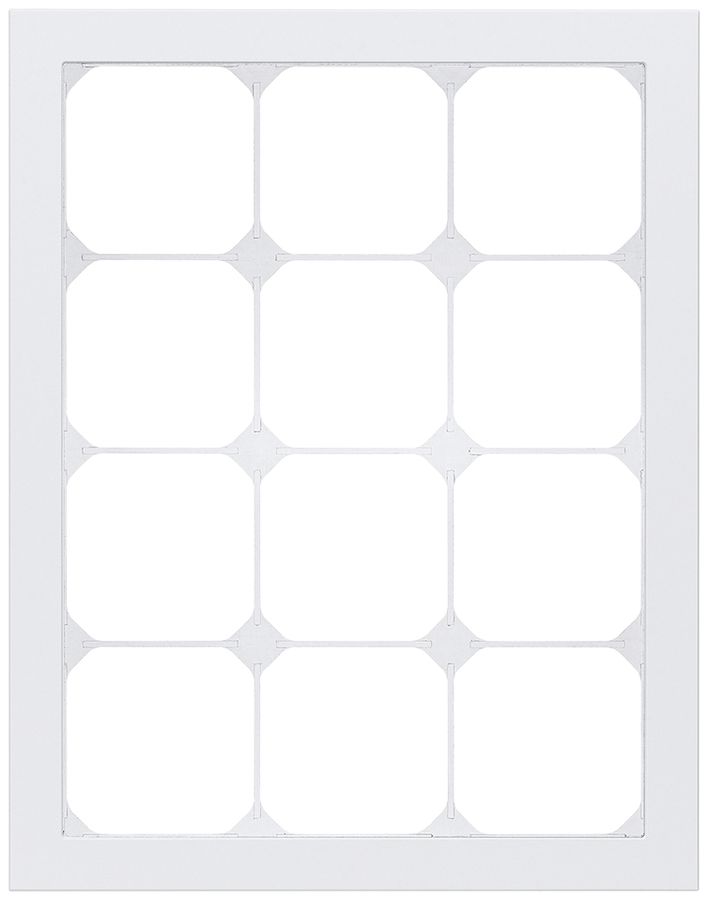 Abdeckrahmen KAL.art 4×3 274×214mm Al weiss