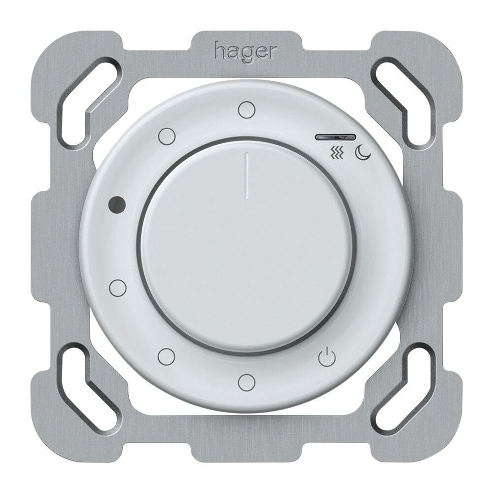 UP-Raumthermostat origin An/Aus 230VAC 4A 77×77mm weiss