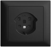 EB-Steckdose EDIZIOdue T25 16A schwarz, Schraubklemmen