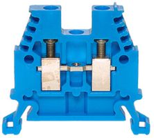 Durchgangs-Reihenklemme Woertz Ex 0.5…2.5mm² 24A 1000V Schraubansch.2×1 TH35 bl