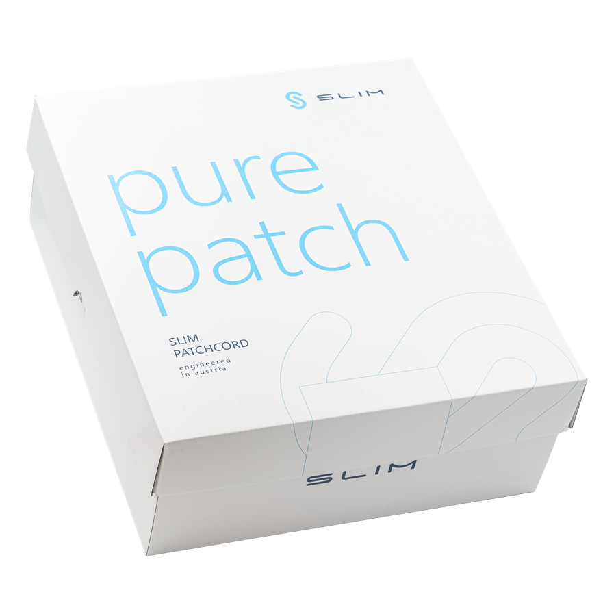 SLIM Patchkabel: 2m, blau, 60-Pack Cat.6A, U/FTP, LSOH, Klinke unbrechbar