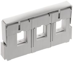 Supporto di barra collettrice 3L per profili a doppio T, fori per viti interno