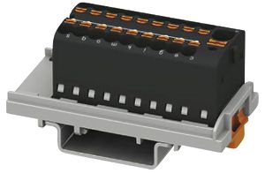 Verteilerblock PX PTFIX 4/18X1.5-NS35 BK