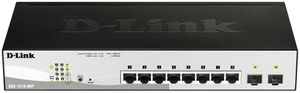 Switch D-Link DGS-1210-08P/E, 8-Port smart managed Layer2/3 Gigabit PoE+