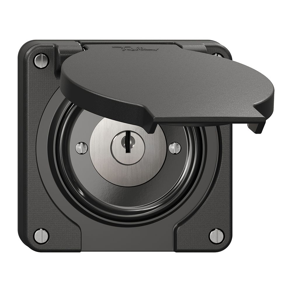 Contact pivotant NEVO N.CO avec serrure&2 clés, KS, 0 <- 1, noir