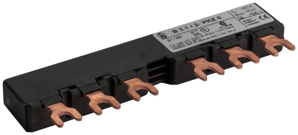 Drehstromschienenblock Eaton, für 2 PKZ0 +Hilfsschalter