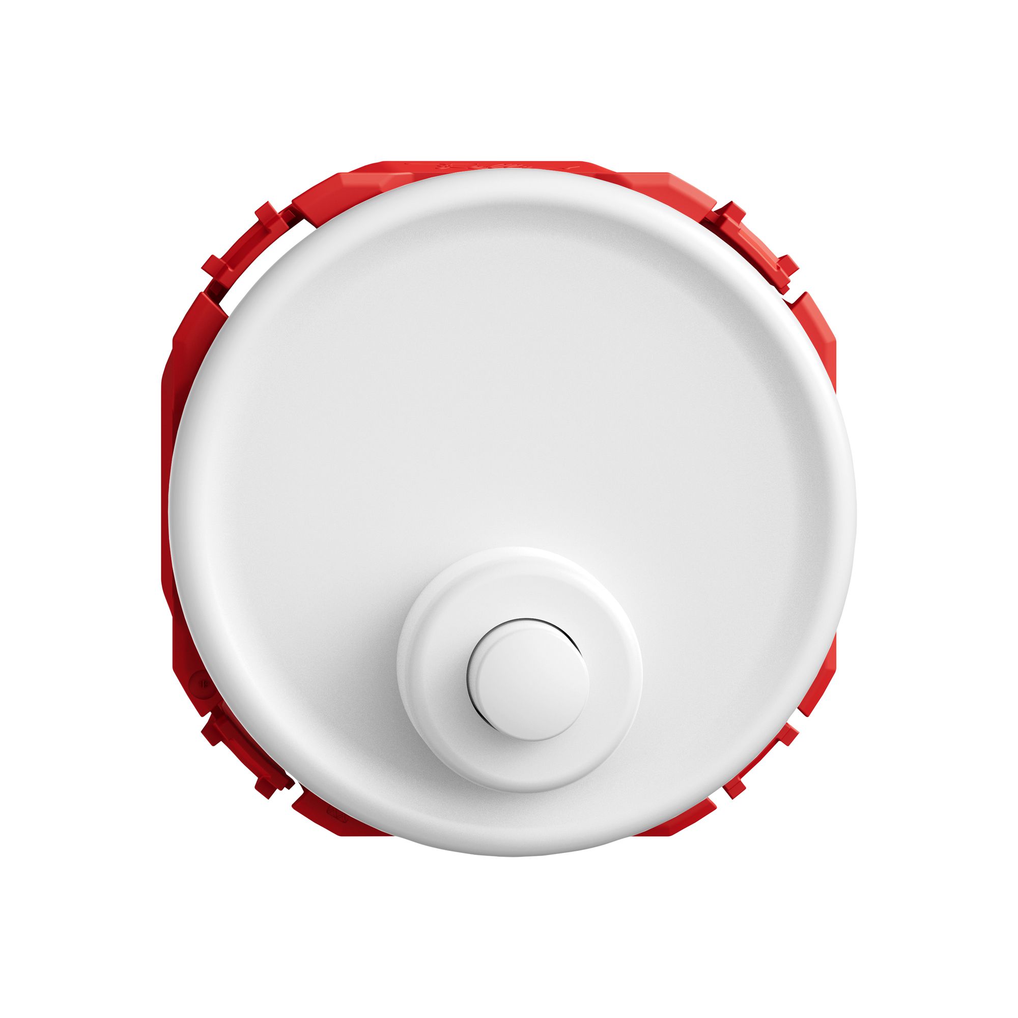 Sonnerie-Drucktaster STANDARDdue SNAPFIX® 6A 250V ws