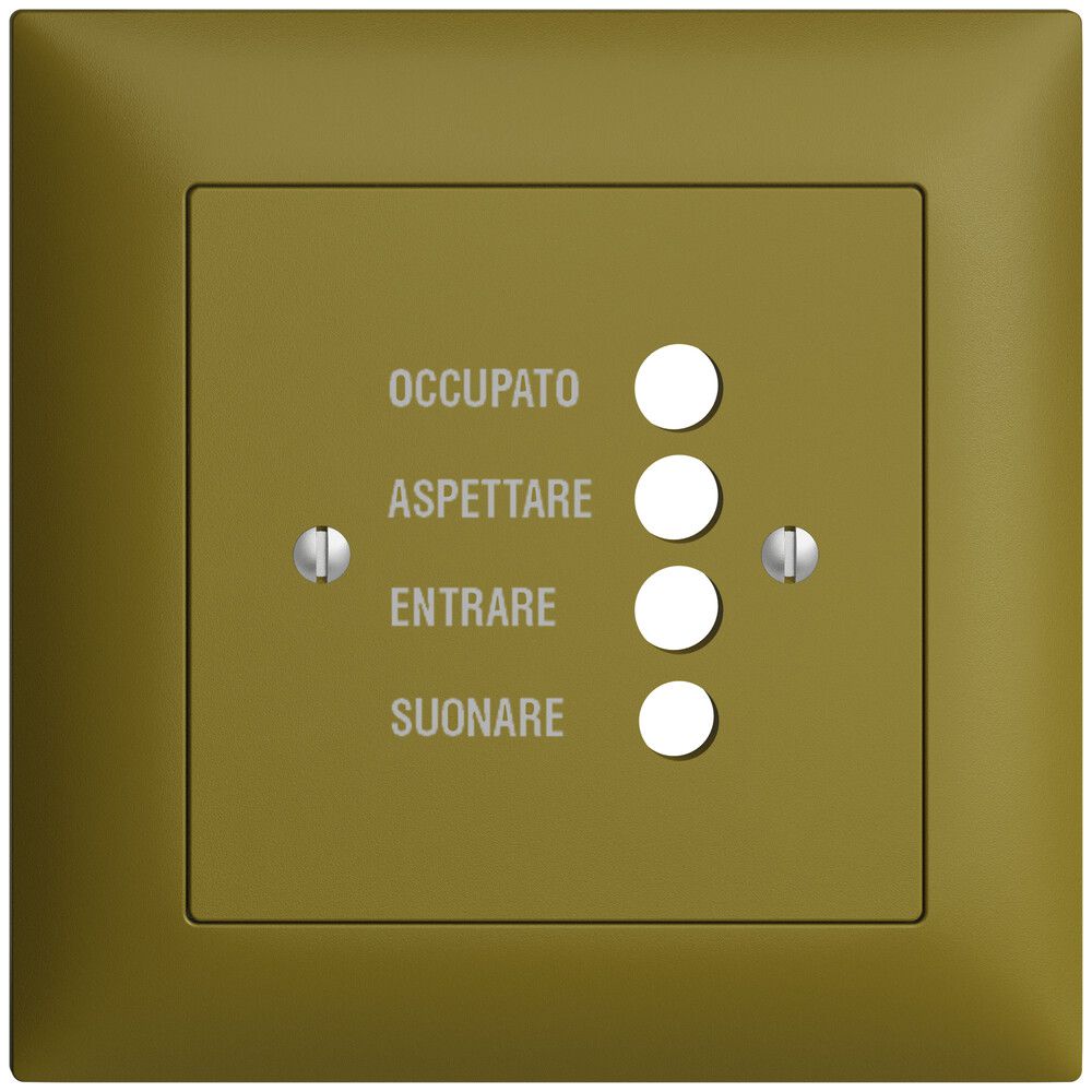 UP-Frontset EDIZIOdue olive 88×88mm für Türstation 1334.I
