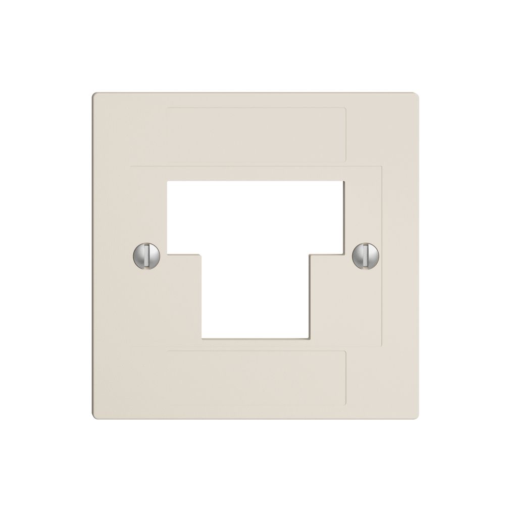 Frontplatte 1×TT,2×RJ45 crema ITplus ITM EDIZIOdue